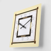 アールデコ灯 スクエア壁時計 (傾斜)