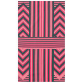 アールデコ炭ピンク抽象芸術パタエレガントーン テーブルクロス (正面)