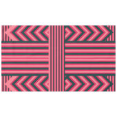 アールデコ炭ピンク抽象芸術パタエレガントーン テーブルクロス (正面(横))