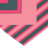 アールデコ炭ピンク抽象芸術パタエレガントーン テーブルクロス (アングル)