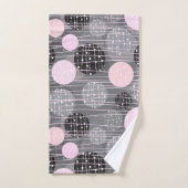 アールデコ点 バスタオルセット (ハンドタオル)