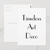 アールデコ無タイポグラフィ ポストカード (正面/裏面)