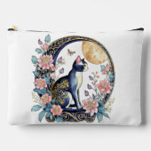 アールデコ猫と月 アクセサリーポーチ (正面)