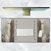 アールデコ猫ヴィンテージ猫科の動物トゥーペグレイ デスクマット