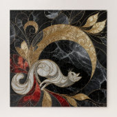 アールデコ猫 ジグソーパズル (横)