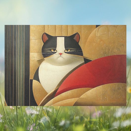 アールデコ猫 薄葉紙