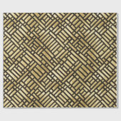 アールデコ王室の金ゴールドバー ラッピングペーパー (フラット)