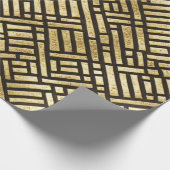 アールデコ王室の金ゴールドバー ラッピングペーパー (角)