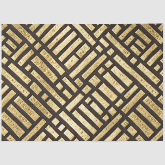 アールデコ王室の金ゴールドバー 薄葉紙 (正面)