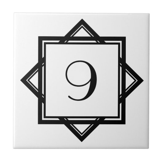 アールデコ番号 タイル (正面)