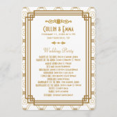 アールデコ白結婚式 プログラム (正面)