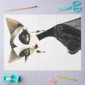 アールデコ白黒の連結解除 薄葉紙 (クラフト)