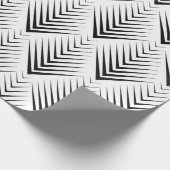 アールデコ白黒エレガントミニマル植物学 ラッピングペーパー (角)