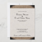 アールデコ白黒スカイライングラマー結婚ズ 招待状 (裏面)