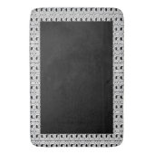 アールデコ白黒風呂パターン(の模様が)あるマット バスマット (正面縦)