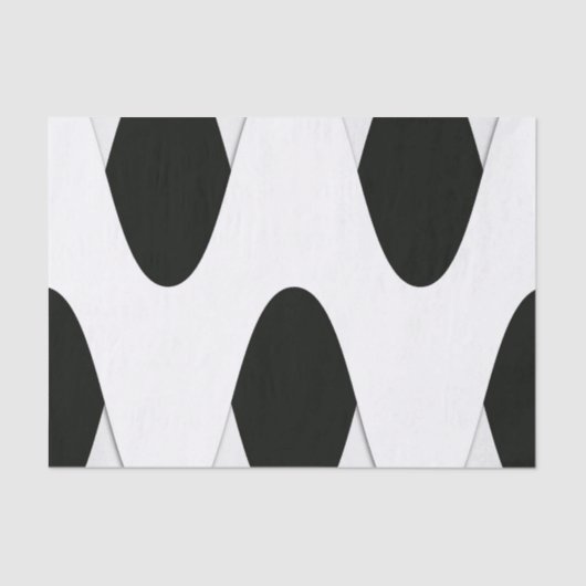 アールデコ白黒 薄葉紙 (正面)