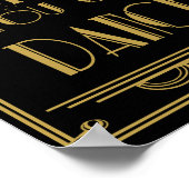 アールデコ私を信頼してダンスパーティープリント ポスター (角)