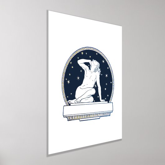 アールデコ箔プリント 箔ポスター (レイダウン)