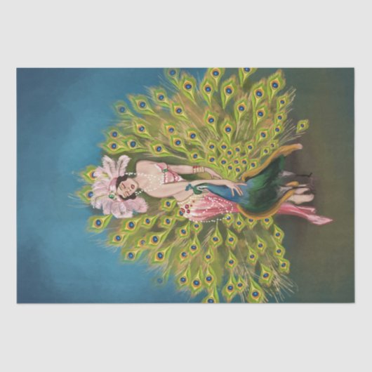 アールデコ素晴らしギャツビーのフラッパー・アート・アートワーク 薄葉紙 (正面)