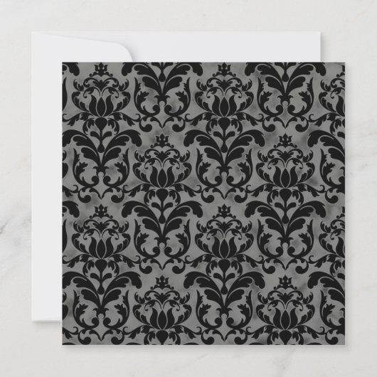 アールデコ素晴らしギャツビースタイルタイポグラフィnレース金ゴールド 招待状 (裏面)