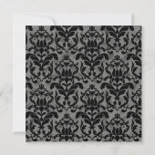 アールデコ素晴らしギャツビースタイルタイポグラフィnレース金ゴールド 招待状 (裏面)