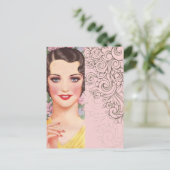 アールデコ素晴らしギャツビーファッショニスタパリジャン ポストカード (スタンド正面)