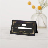 アールデコ素晴らしギャツビー数座席表 プレイスカード (正面)