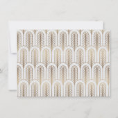 アールデコ素晴らしギャツビー白金ゴールド保存日 セーブザデート (裏面)