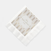 アールデコ素晴らしギャツビー白金ゴールド結婚ズ 縁ありランチョンナプキン (角)