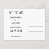 アールデコ素晴らしギャツビー黒金ゴールド保存日 案内ポストカード (裏面)