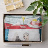 アールデコ素晴らしギャツビー1920年代の女性 薄葉紙 (ギフト)