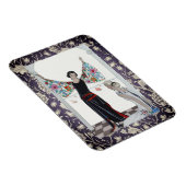 アールデコ紫アクセント マグネット (右側)