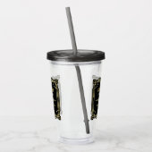 アールデコ結婚のブライドメイド金ゴールドブラック1920年代 アクリルタンブラー (左)