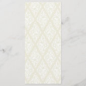 アールデコ結婚のメニュー メニュー (裏面)