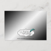 アールデコ結婚の挿入 エンクロージャーカード (裏面)