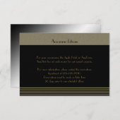 アールデコ結婚の挿入 エンクロージャーカード (正面/裏面)