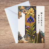 アールデコ結婚の花 カード