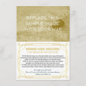 アールデコ結婚の詳細マップ宿泊情報 エンクロージャーカード (裏面)