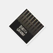 アールデコ結婚の スタンダードカクテルナプキン (角)