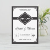 アールデコ結婚の 招待状 (スタンド正面)