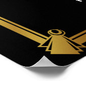 アールデコ結婚ギャツビー結婚のポスター ポスター (角)