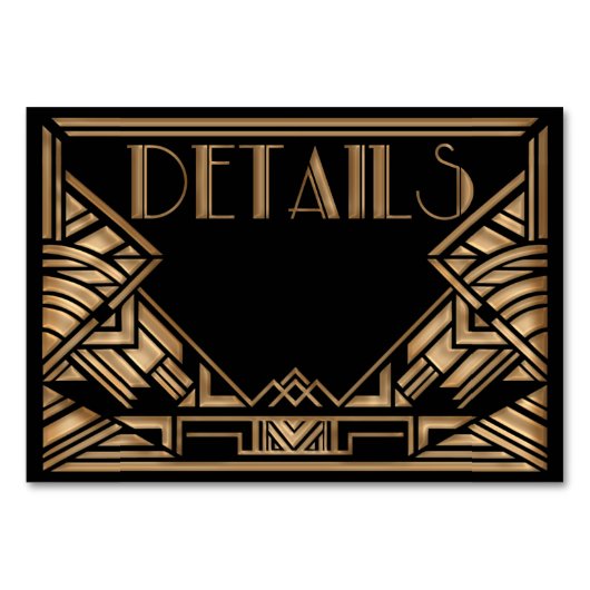 アールデコ結婚スタイルの筐体 テーブルナンバー (正面)