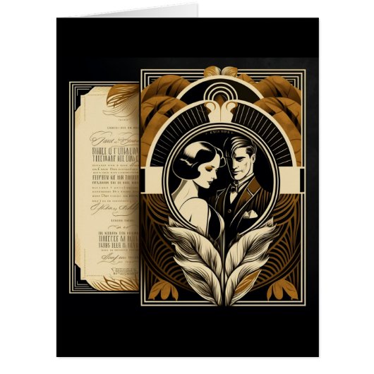 アールデコ結婚テーマ (正面)