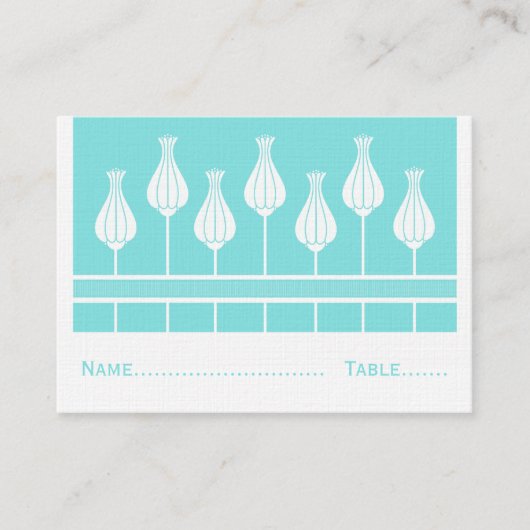 アールデコ結婚フローラ座席表 プレイスカード (正面)