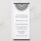 アールデコ結婚式招待状 招待状 (正面)