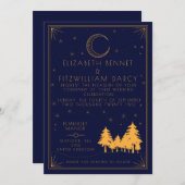 アールデコ結婚式招待状 招待状 (正面/裏面)