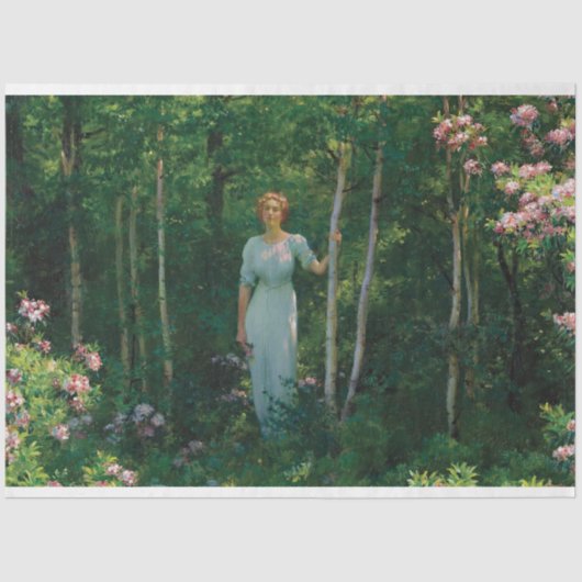 アールデコ絵を描ティッシュペーパー 薄葉紙 (正面)