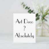 アールデコ絶対タイポグラフィ ポストカード (スタンド正面)
