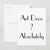 アールデコ絶対タイポグラフィ ポストカード (正面/裏面)