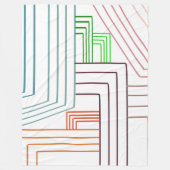 アールデコ線 フリースブランケット (正面)